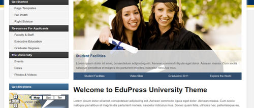 EduPress бесплатный шаблон