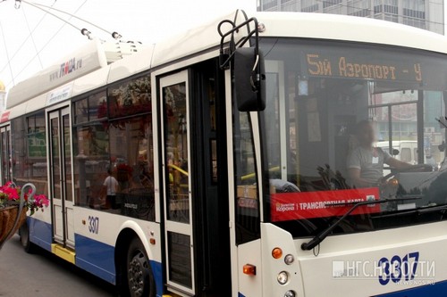 Конфликт случился между пассажирами троллейбуса № 5 