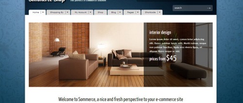 Sommerce Shop, сайт шаблон wordpress 4.8