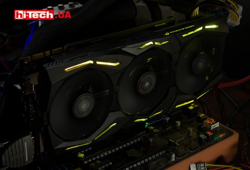 Подсветка ASUS ROG STRIX GeForce GTX 1070 Ti Advanced edition