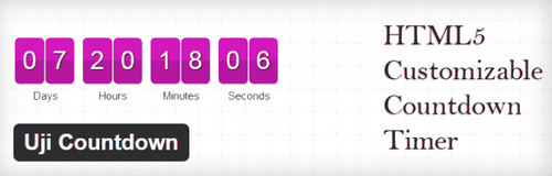 Плагин Uji Countdown: таймер обратного отсчета для сайта html