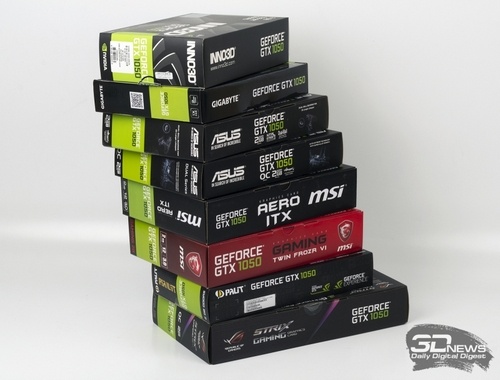 Тестирование 8 моделей GeForce GTX 1050